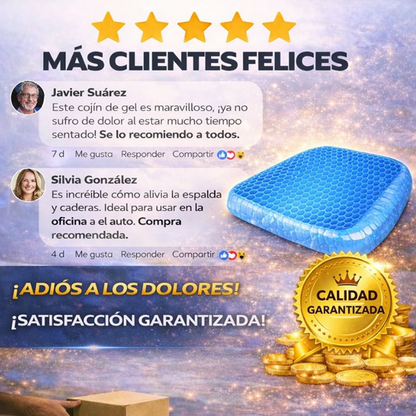 Cojín Terapéutico de Gel – Alivio Lumbar y Postural 🤩