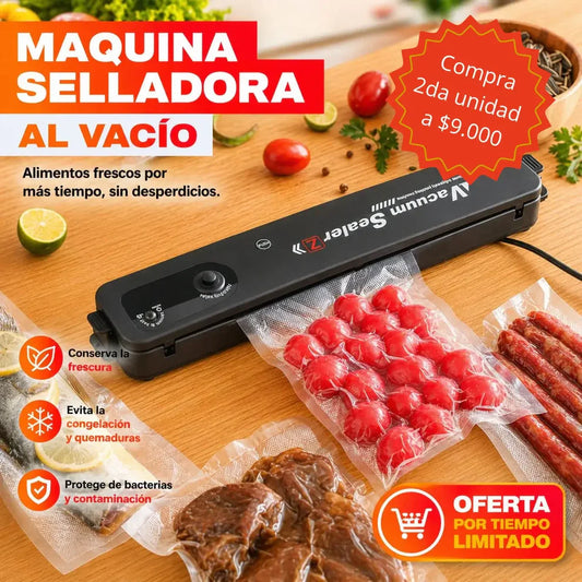 Selladora al Vacío – Conserva tus Alimentos y Ahorra 🤩