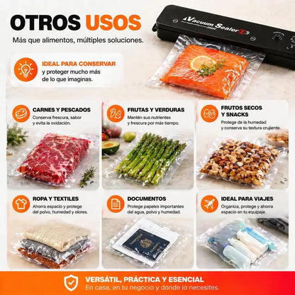 Selladora al Vacío – Conserva tus Alimentos y Ahorra 🤩