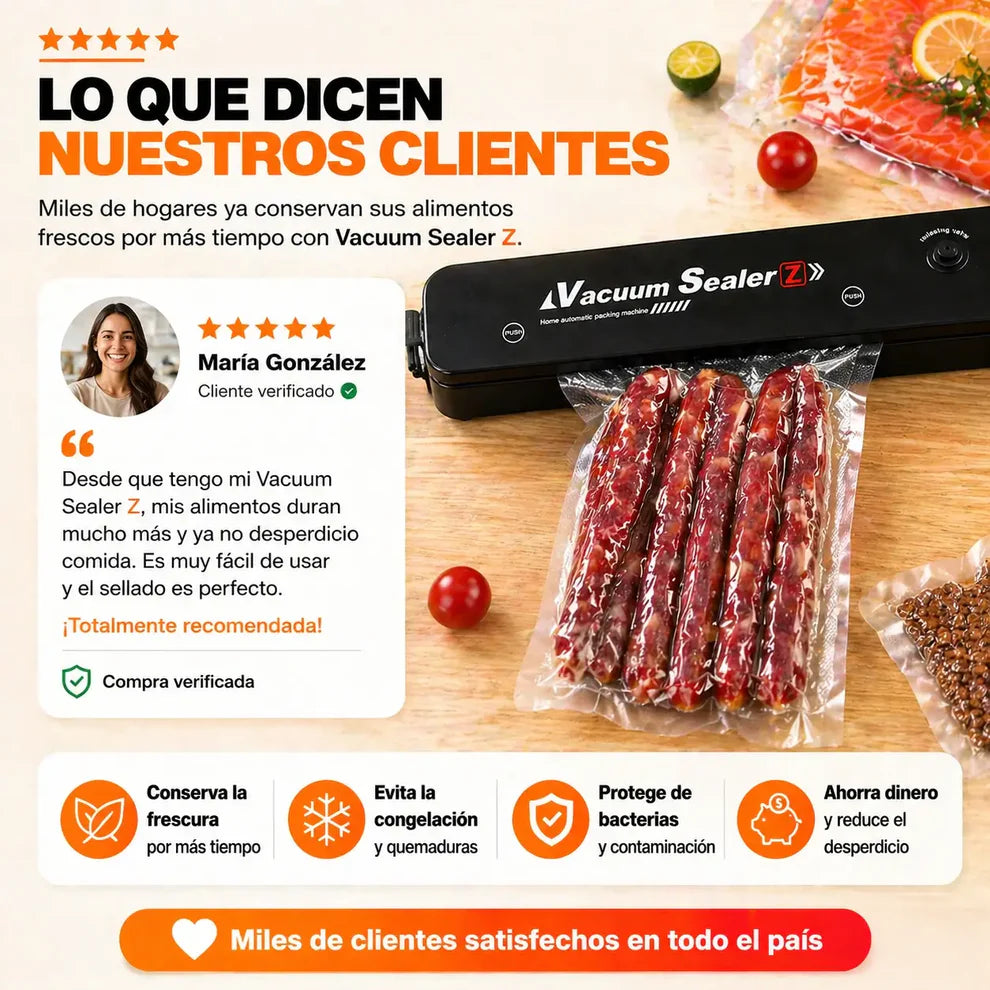 Selladora al Vacío – Conserva tus Alimentos y Ahorra 🤩