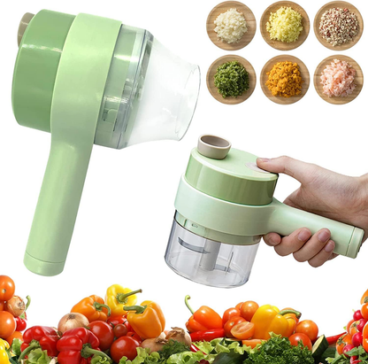 🌽🔌 Molino Eléctrico + Cortador de Verduras 2 en 1 – ¡Tu ayudante ideal en la cocina! 🧄🌶️